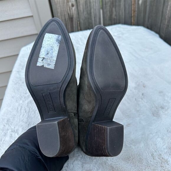 Frye Women's Judith Brown Suede Ankle Booties Size 8.5 Casual Zip - Picture 5 of 10